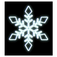 DecoLED LED světelná vločka, závěsná, pr. 80 cm, ledově bílá