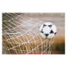 Fotografie Football Trapped in a Goal Net, Close-Up, Cocoon, (40 x 26.7 cm)
