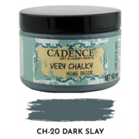 Křídová barva Cadence Very Chalky 150 ml - dark slay břidlicově šedá tmavá Aladine