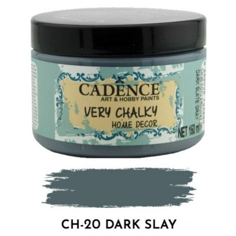Křídová barva Cadence Very Chalky 150 ml - dark slay břidlicově šedá tmavá Aladine