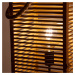 Nino Lighting Lucerna Wismar plast v dřevěném vzhledu 80cm