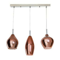 Závěsné svítidlo AZzardo Amber Milano 3 copper AZ3078 G9 3x40W IP20 60cm měděné