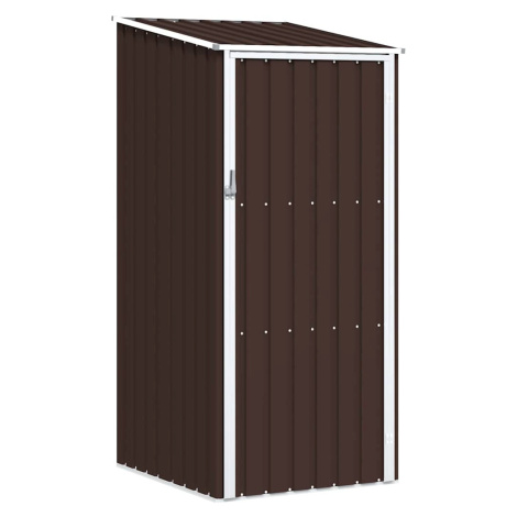 vidaXL Zahradní přístřešek hnědý 87 x 98 x 159 cm pozinkovaná ocel