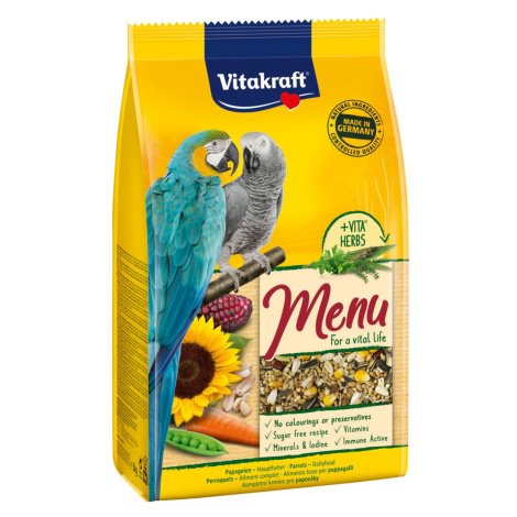 Vitakraft menu s medem pro papoušky 2 × 3 kg