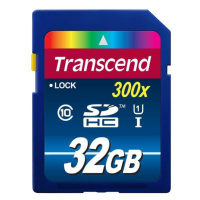 TRANSCEND SDHC karta 32GB Premium, Class 10 UHS-I, 300X