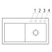 Keramický dřez Villeroy & Boch Subway Style 50, 335101i4, Graphit 335101i4