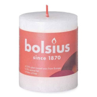 Svíčka válcová RUSTIC SHINE BOLSIUS bílá 8cm