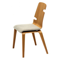 FORMDESIGN - Židle WOODY CS s čalouněným sedákem