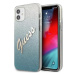 Kryt Guess iPhone 12 mini 5,4" blue hardcase Glitter Gradient Script (GUHCP12SPCUGLSBL)