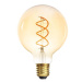 Lumines LED filamentová žárovka , E27, G95, 5W, extra teplá bílá