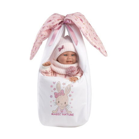 Llorens 73902 NEW BORN HOLČIČKA - realistická panenka miminko s celovinylovým tělem - 40 cm