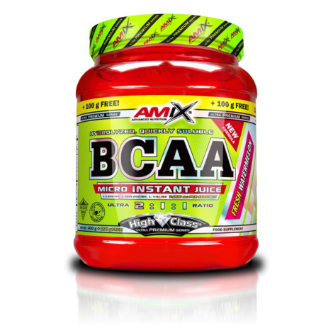 AMIX BCAA Micro Instant Juice, malinová limonáda, 400+100g 500 g