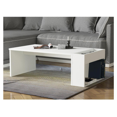 Konferenční stolek VIEW 34x95 cm bílá Donoci