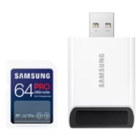 Paměťová karta Samsung SDXC 64GB PRO ULTIMATE + USB adaptér