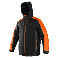 CXS BRIGHTON pánská zimní bunda černo-oranžová