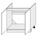 ArtExt Kuchyňská skříňka spodní dřezová SILVER | D8Z 80 Barva korpusu: Bílá