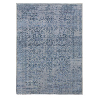 Diamond Carpets koberce Ručně vázaný kusový koberec Diamond DC-JK 1 Silver/blue - 120x170 cm