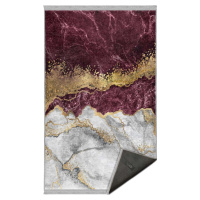Bílo-vínový pratelný koberec 120x180 cm – Mila Home
