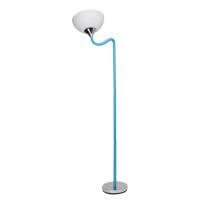 TP Living Stojací lampa LUCIE 30 cm chromová/modrá/bílá