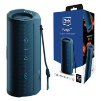 Reproduktor 3MK Fuego wireless speaker 30W Bluetooth 5.3 TWS IPX7 blue