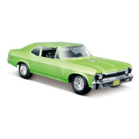 Maisto - 1970 Chevrolet Nova SS, metal světle zelená, 1:24