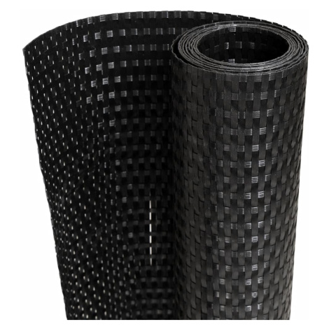 vidaXL Balkonové zástěny 10 ks černé 255 x 19 cm polyratan