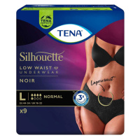 Tena Silhouette Normal Low Waist Noir L kalhotky absorpční natahovací