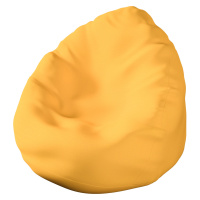 Dekoria Sedací vak s volbou látky - 3 velikosti, slunečně žlutá, Ø80 x 115 cm, Loneta, 133-40