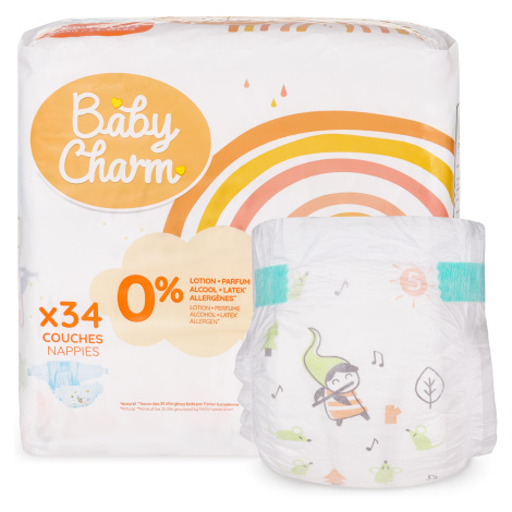 Plenky Baby Charm Super Dry Flex vel. 5 Junior, 11 - 16 kg, 34 ks