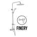 JB Sanitary FINERY SF 56 011 12 3 - Sprchová sestava s baterií 100mm, nerezovou kruhovou sprchou
