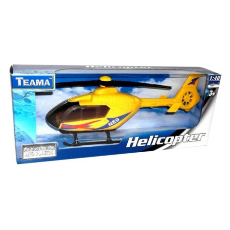 Helikoptéra 1:48 žlutá MAC TOYS