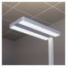 Arcchio Stojací lampa Arcchio LED Logan Neo, stříbrná, 8 000 lm, stmívatelná