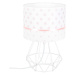ELIS DESIGN Dětská stolní lampa - Růžové puntíky