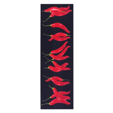 Koberec / Běhoun Hanse Home Cook & Clean Chili Dance černý / červený