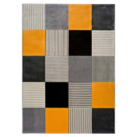 Oranžovo-šedý koberec Universal Gladys Lento, 80 x 150 cm