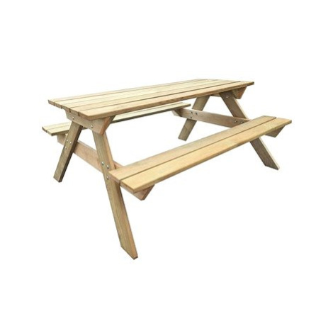 Piknikový stůl 150 x 135 x 71,5 cm dřevo SHUMEE