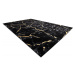 Kusový koberec Gloss 410A 86 3D mramor black/gold 240x330 cm