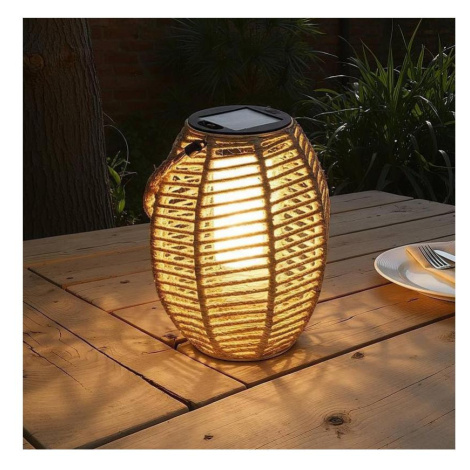 Atmosphera - LED Solární lucerna GINA LED/1,2V 800 mAh IP44 juta 210380