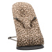 BabyBjörn Lehátko Bliss Beige Leopard print cotton, tmavě šedá konstrukce