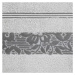 Bavlněný froté ručník s bordurou VIKI 50x90 cm, stříbrná, 500 gr Mybesthome