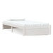 Rám postele bílý masivní dřevo 90 × 200 cm, 814935