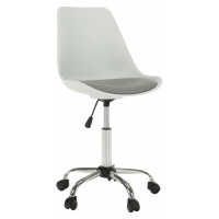 Kancelářská židle, bílá / šedá, DARISA NEW
