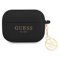 Guess 4G Charm Silikonové Pouzdro pro Airpods Pro černé