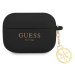 Guess 4G Charm Silikonové Pouzdro pro Airpods Pro černé