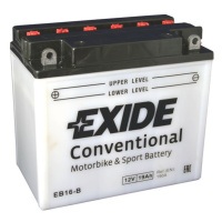 Motobaterie EXIDE BIKE Conventional 19Ah, 12V, EB16-B