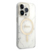 Guess GUBPP14LHMEACSH sada nabíječky MagSafe a pouzdra na iPhone 14 PRO 6.1" white Marble MagSaf