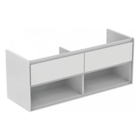 Koupelnová skříňka pod umyvadlo Ideal Standard Connect Air 130x44x51,7 cm bílá lesk/bílá mat E08