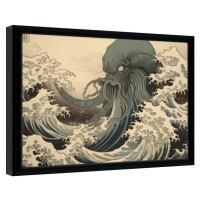 Obraz na zeď - Wave Collection - Cthulhu Wave, 44.5 × 34.3 cm