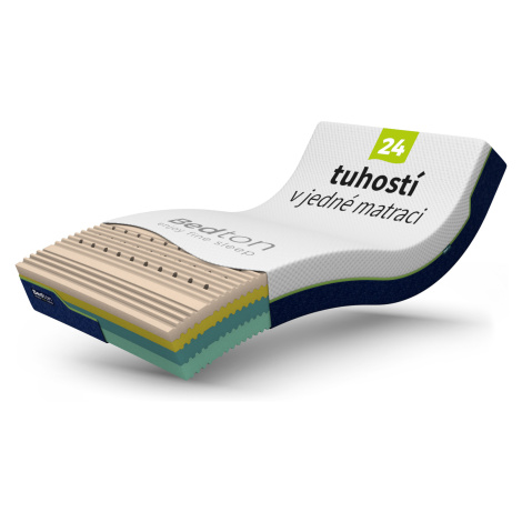 BEDTON HARMONY MEMORY KOMBI  170x200x24 ALOE VERA podšitý rounem