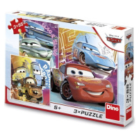 Puzzle Cars - Kamarádi 3x55 dílků - Dino